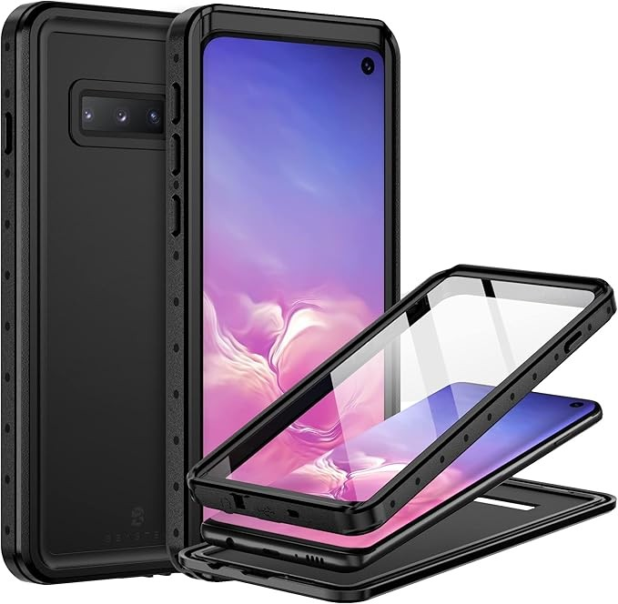 BEASTEK for Samsung Galaxy S10 Waterproof Case, NRE Series, IP68 Underwater Shockproof