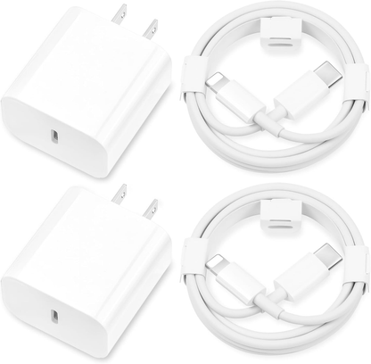 MAILESI for Apple iPhone Charger Fast Charging,[MFi Certified] 2Pack 20W Type C Fast Charger Block with 6FT USB C Charger Cable Compatible for iPhone 14/13/12/11 Pro Max